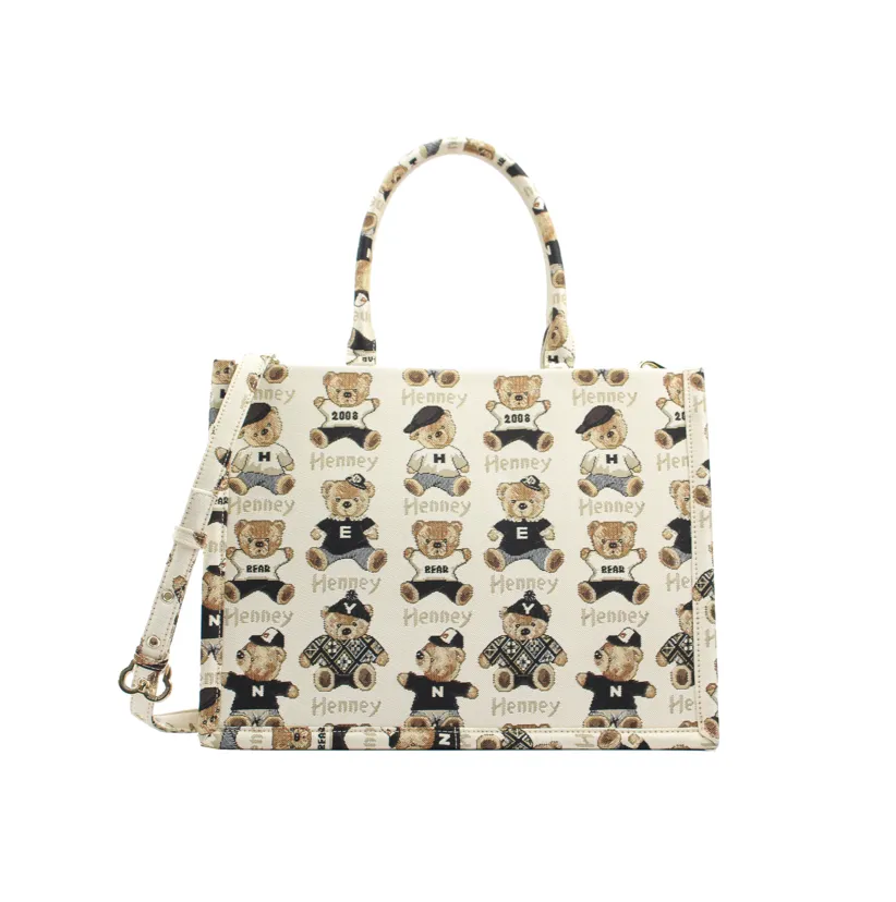 Henney Bear Leatherette Classic Tote Bag