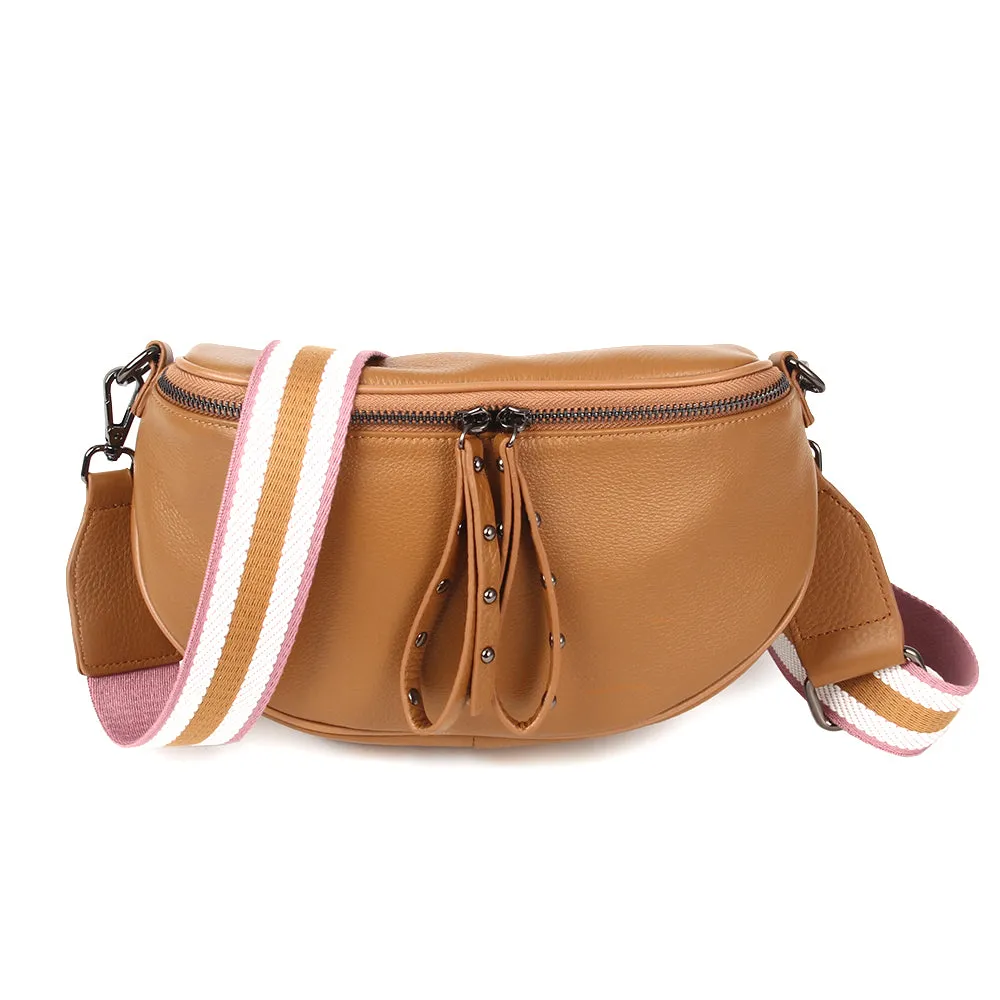Hi Ho & Co New Rocker Bag Camel/Gunmetal