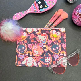 Kawaii Kitty Canvas Makeup Bag