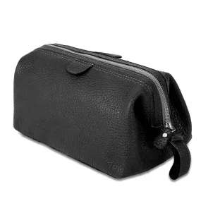 Large Premium Leather Toiletry Bag for Women and Men – Travel Dopp Kit Utility Wash Bag