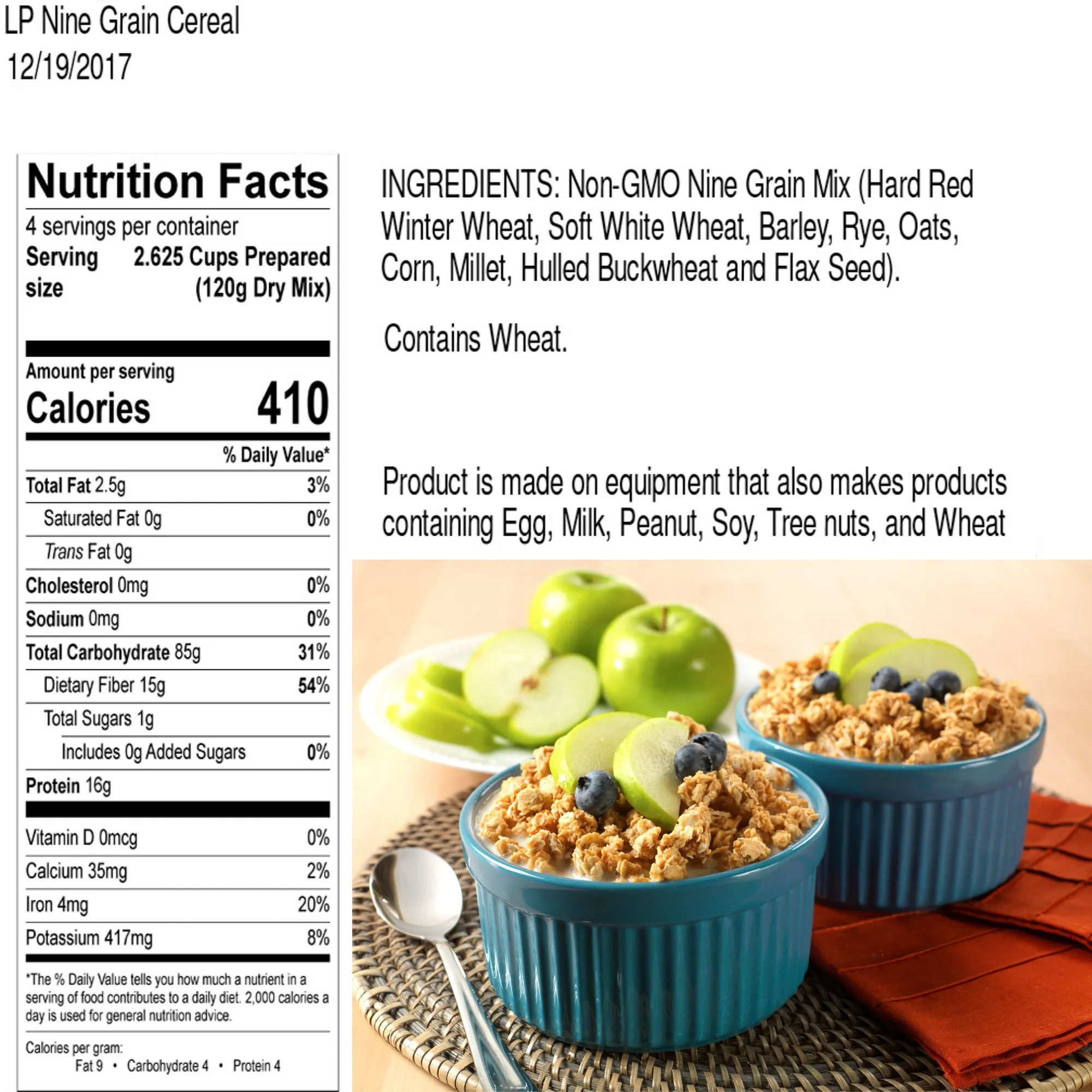 Legacy Premium Breakfast & Entrée Package - 240 Servings
