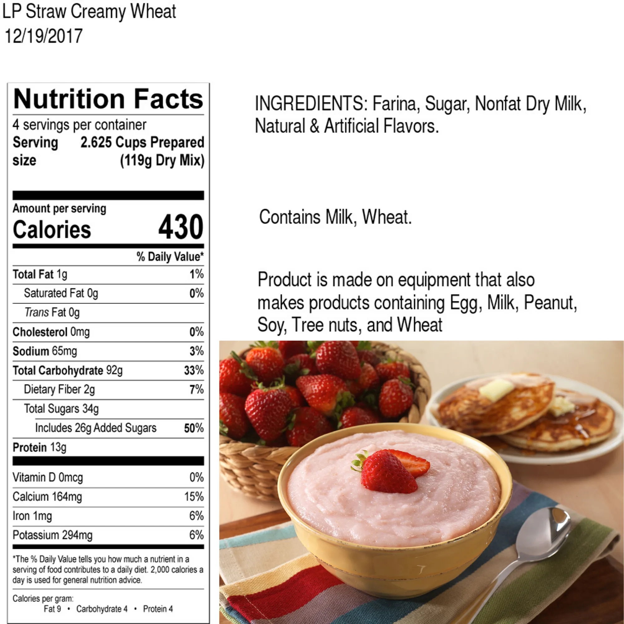 Legacy Premium Breakfast & Entrée Package - 4320 Servings