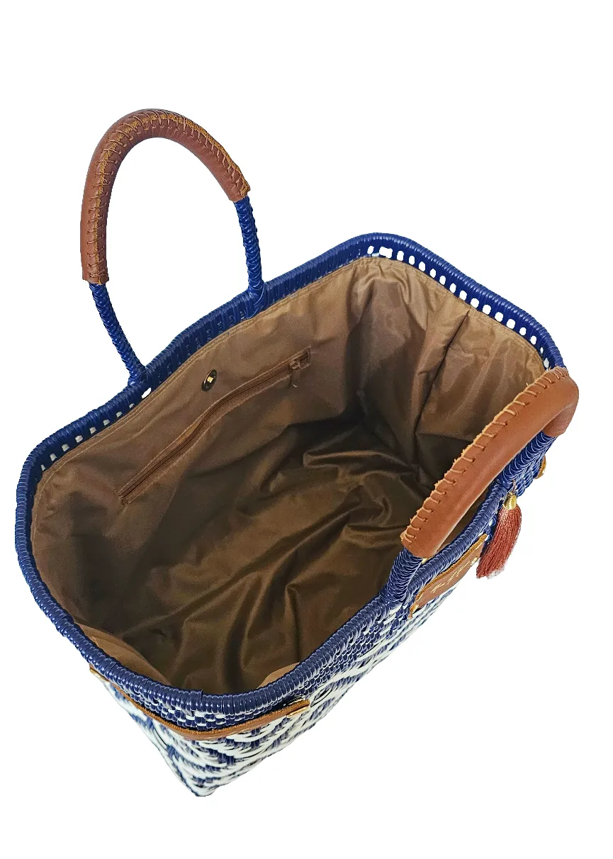 Less Pollution Convertible Handbag - Azul