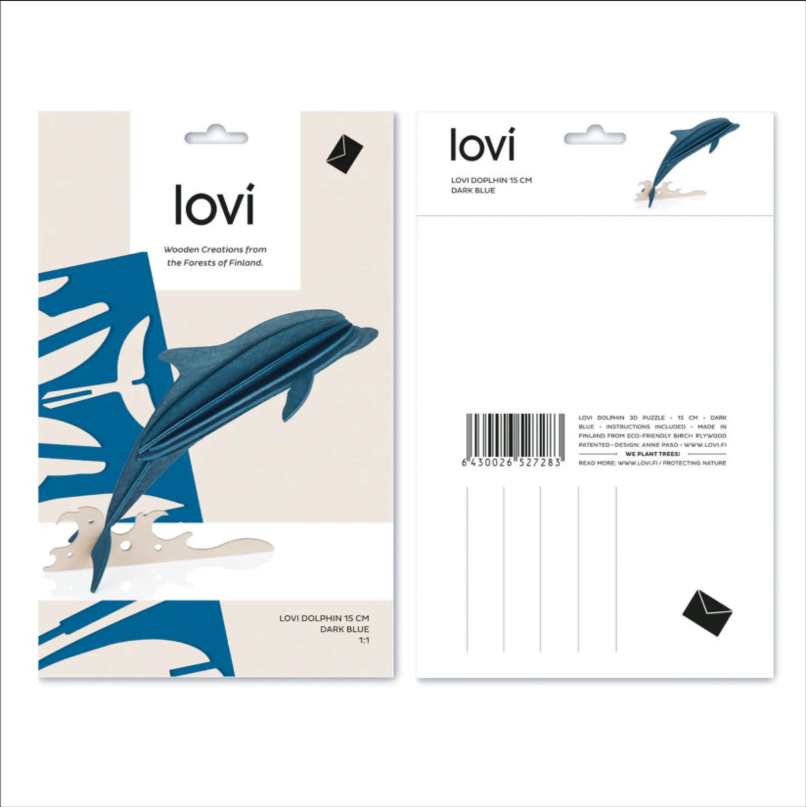 LOVI | Wooden 3D Puzzle | Dolphin
