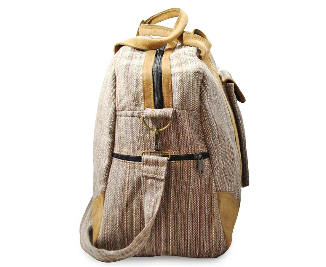 Mato Allo Overnight Weekender Travel Duffel Bag Brown Suede