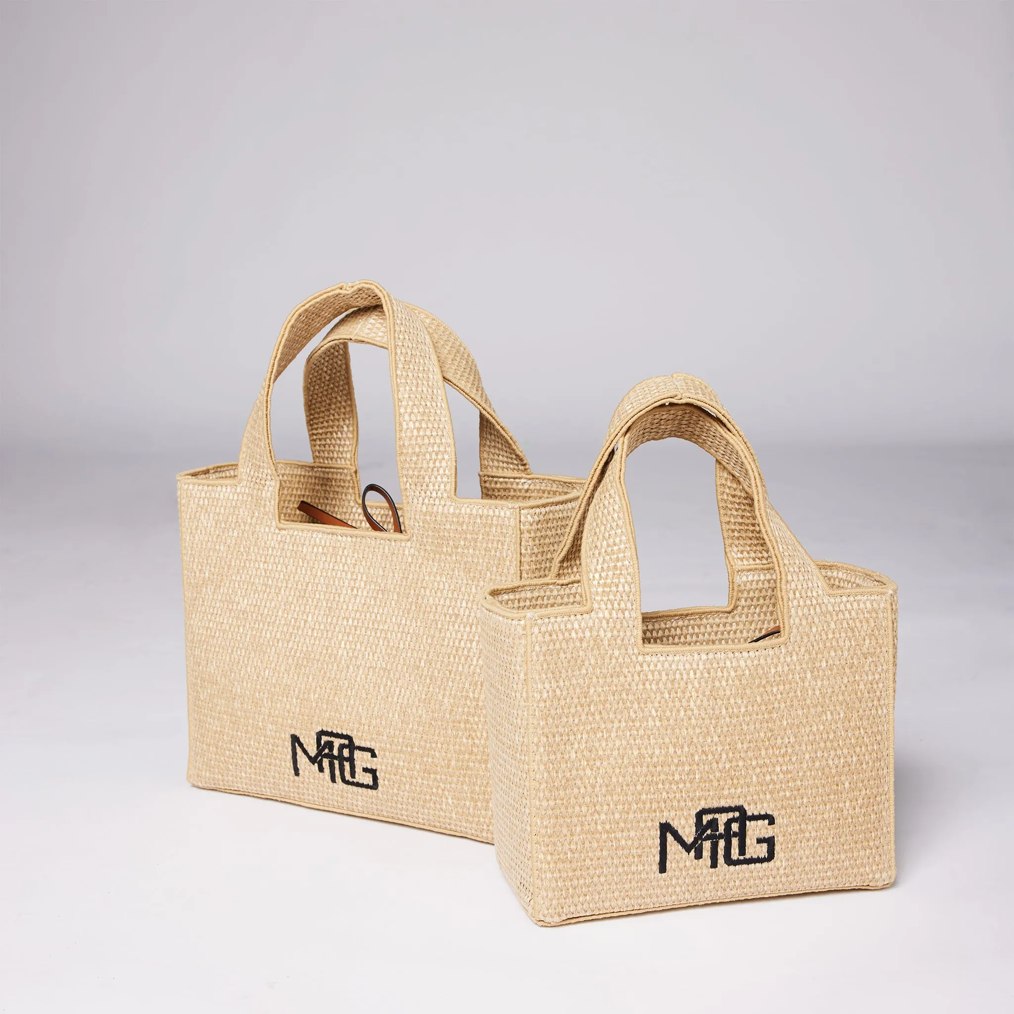 Mini MAG Raffia Tote