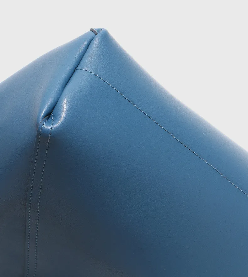 MINIMALIST BUCKET BAG | Genuine Leather | Woven Handle | Fashion Tote Bag | Women Handbag | Birthday Gift | Christmas Gift | Gift for Her