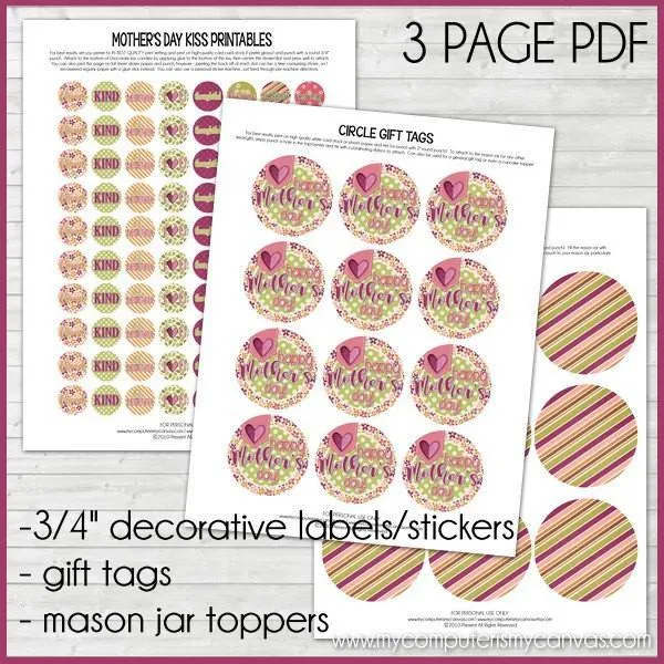 Mother's Day KISS PRINTABLES