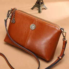 Multi-pocket Leather Clutch Bag Women's Crossbody Bag Phone Bag Mini Purse