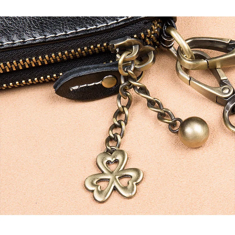 Multi-pocket Leather Clutch Bag Women's Crossbody Bag Phone Bag Mini Purse