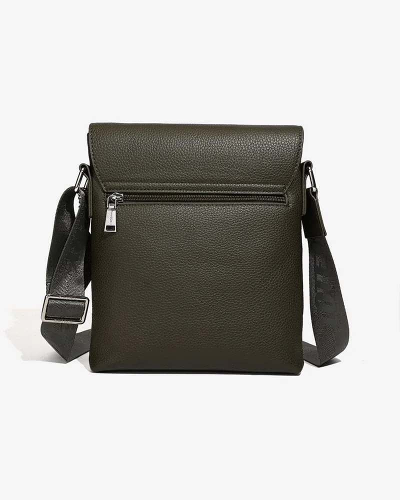 Olive Green Bodega Crossbody Messenger Bag