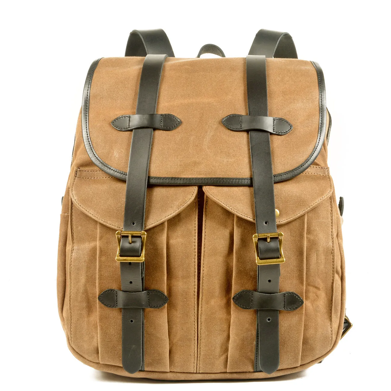REALAIOT 2025 retro handmade casual backpack oil wax canvas splicing leather backpack outdoor travel mountaineering backpack