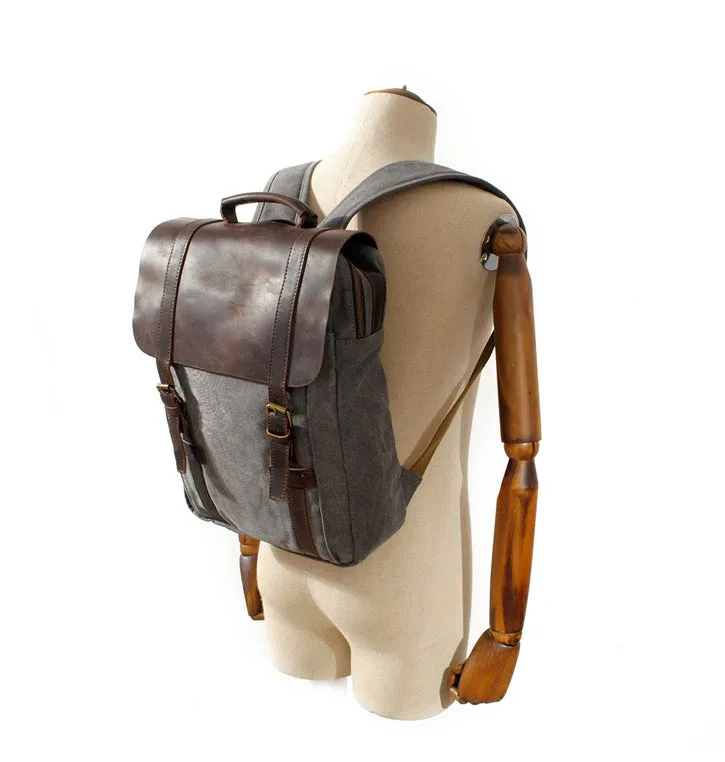 Retro Backpack student leather bag KS6003