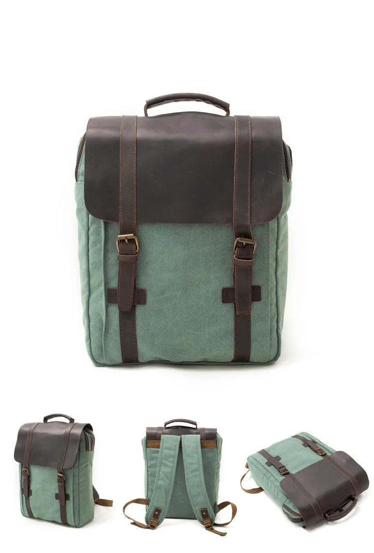 Retro Backpack student leather bag KS6003