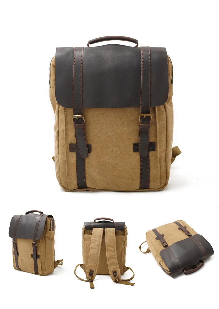 Retro Backpack student leather bag KS6003