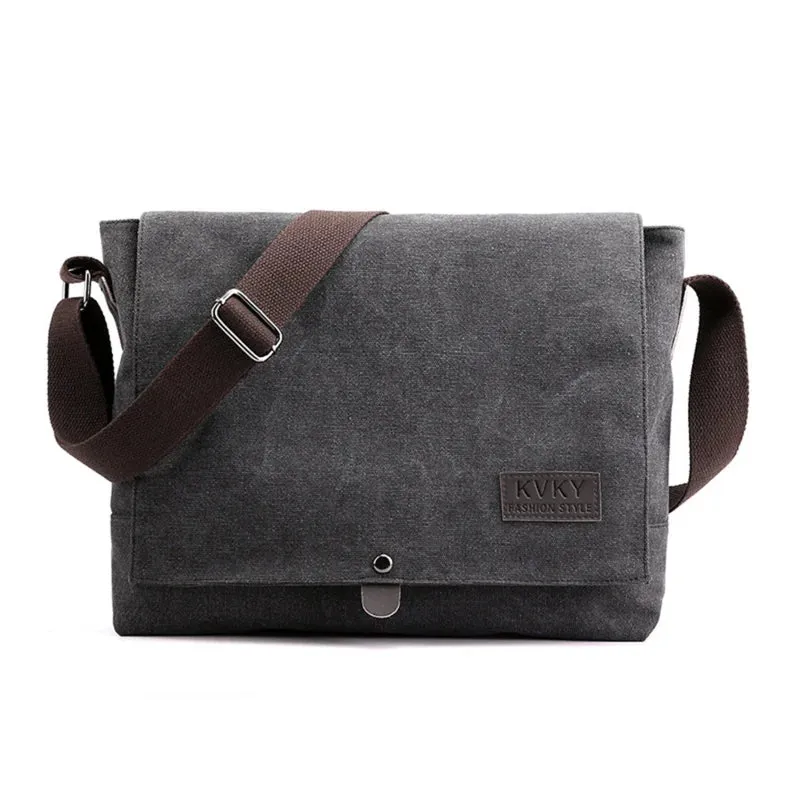 Retro Canvas Messenger Bag