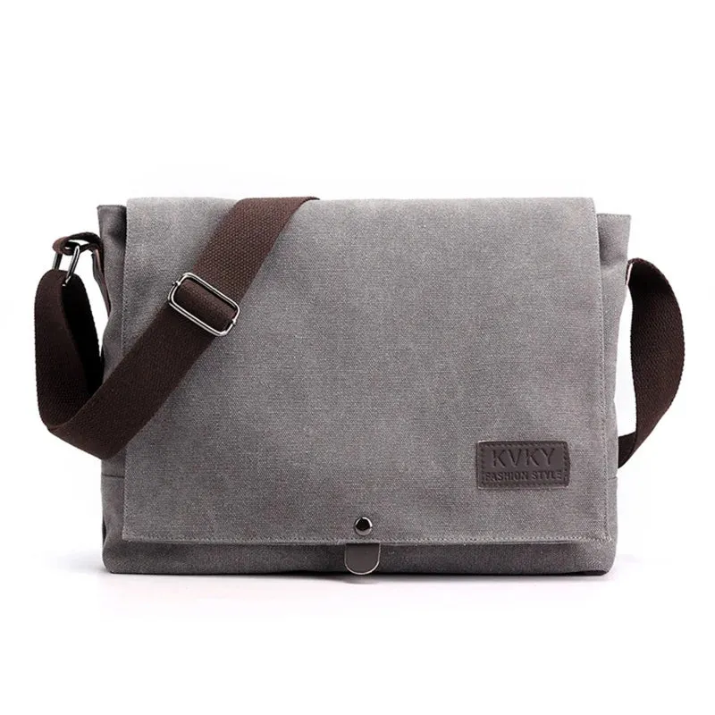 Retro Canvas Messenger Bag