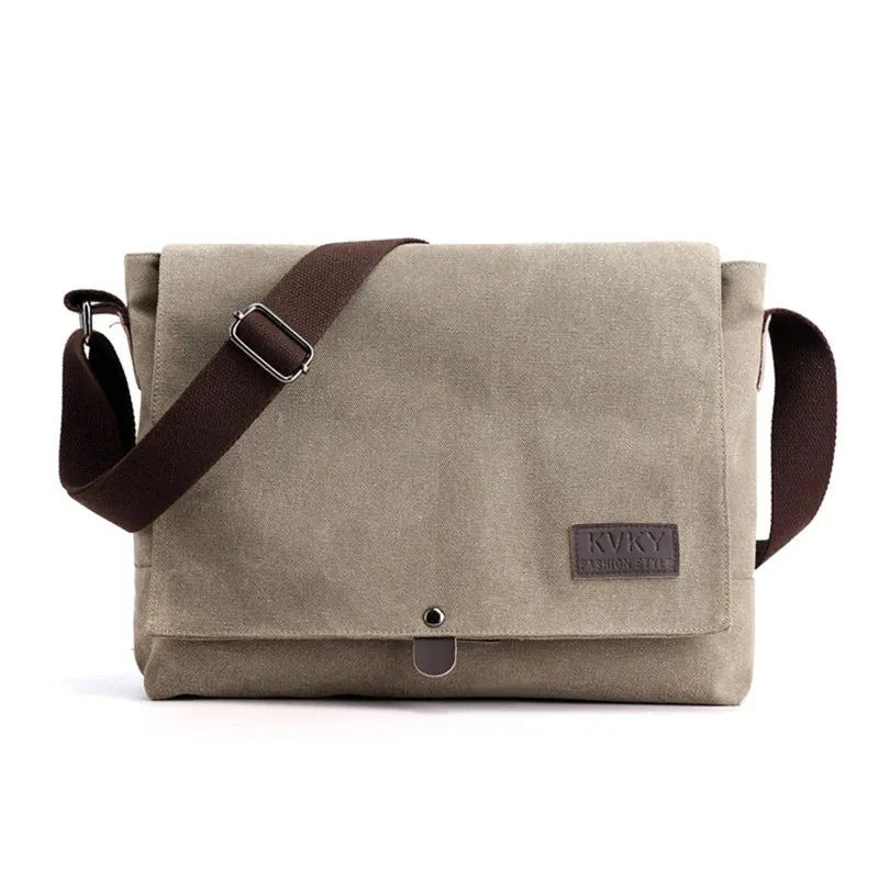 Retro Canvas Messenger Bag