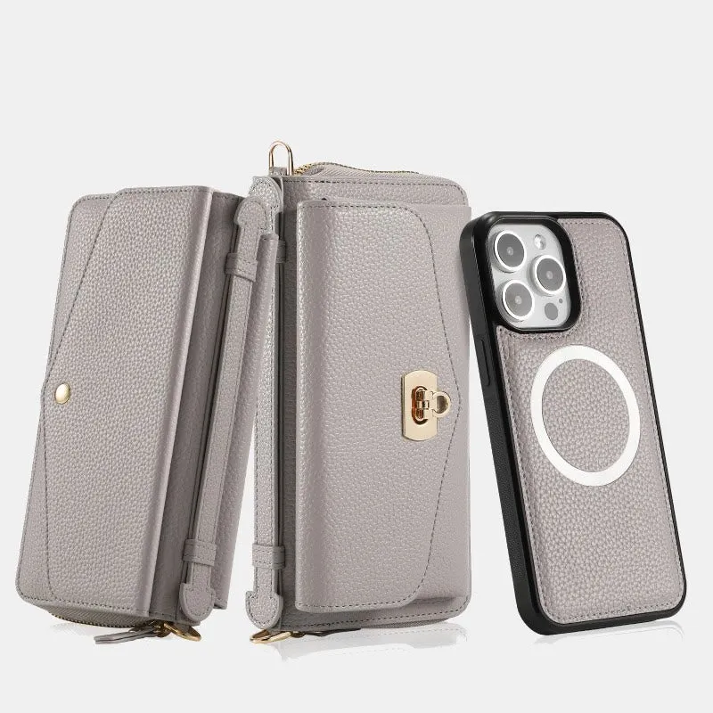 RFID Blocking Wallet Magnetic Phone Case for iPhone