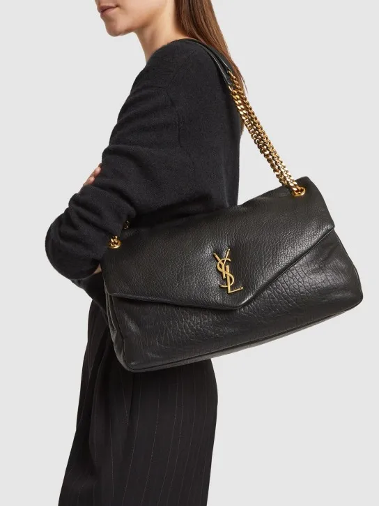 Saint Laurent   Large Calypso leather chain bag 