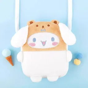 Sanrio Friends Costume Face Crossbody Bag Cinnamoroll