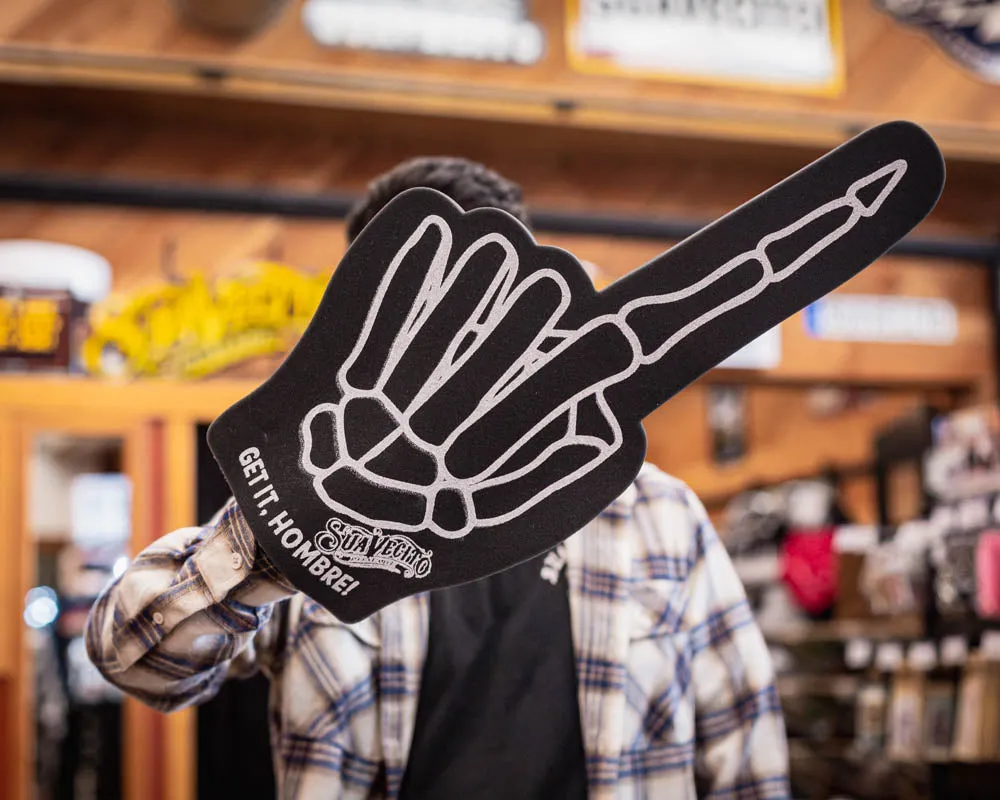 Skeleton Foam Hand - Black 16"