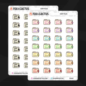 Sort Files Stickers