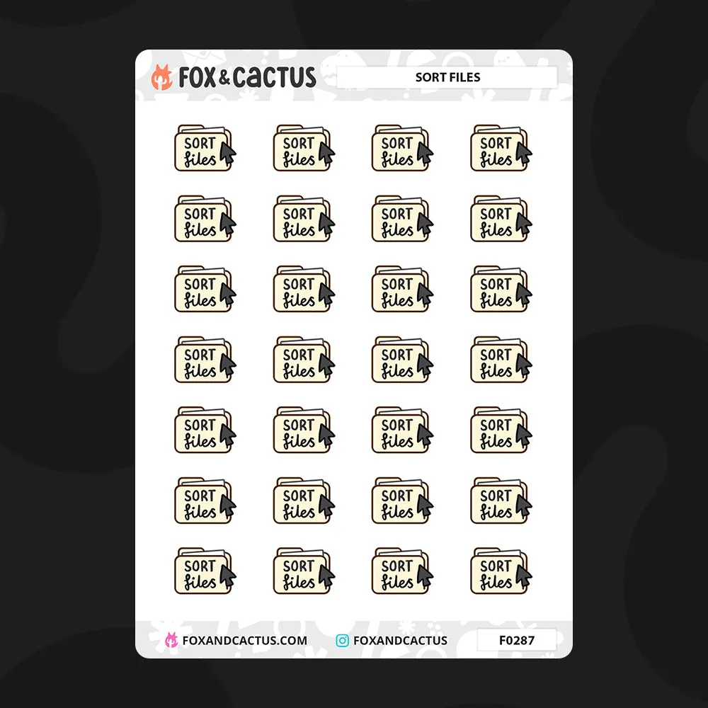 Sort Files Stickers