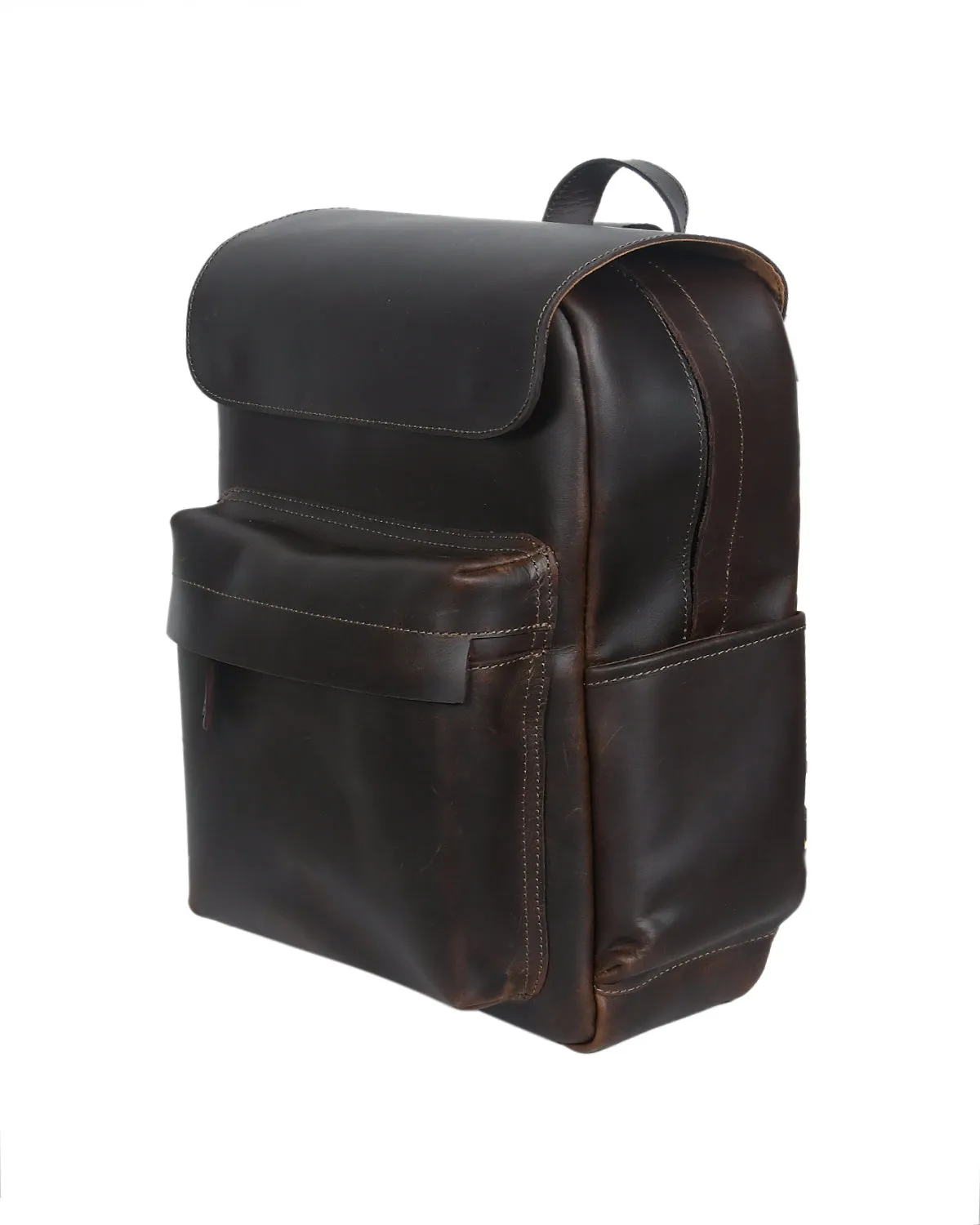 Timeless Elegance: Brown Leather Backpack - Your Perfect Companion. Art: BG-1392