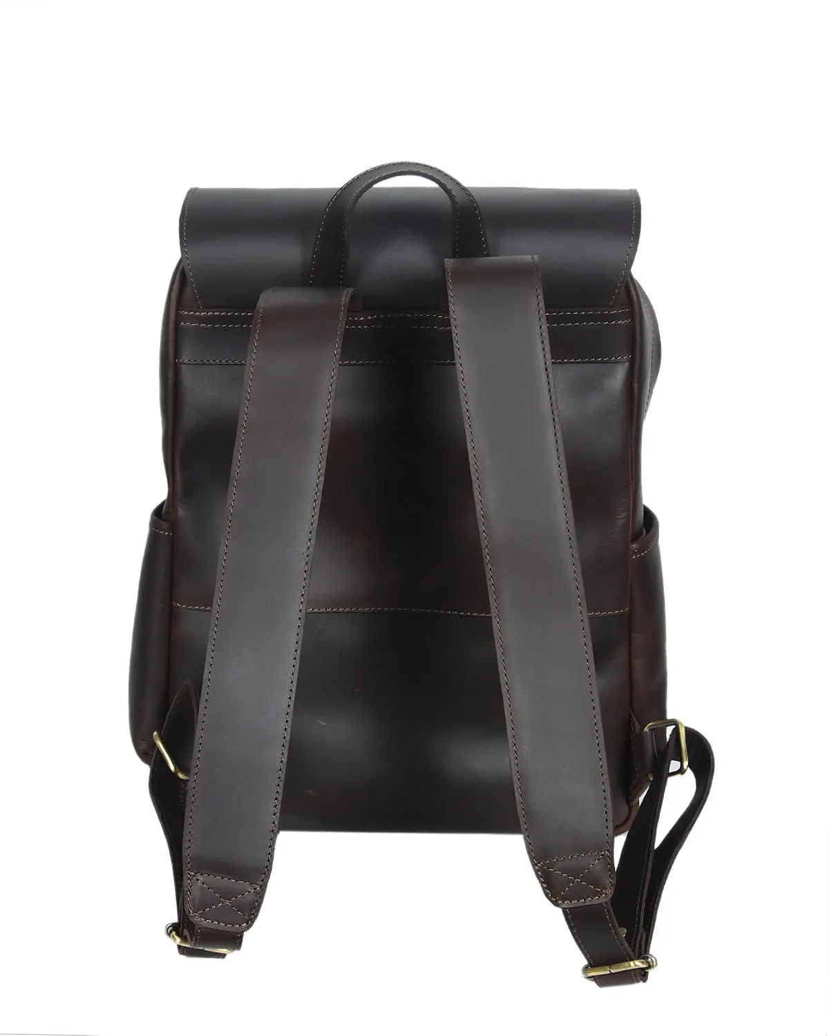 Timeless Elegance: Brown Leather Backpack - Your Perfect Companion. Art: BG-1392