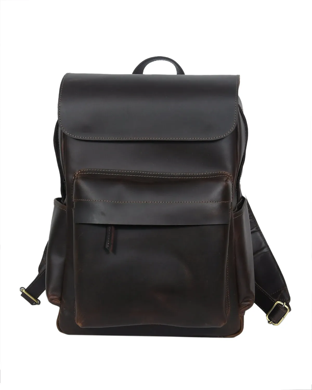 Timeless Elegance: Brown Leather Backpack - Your Perfect Companion. Art: BG-1392
