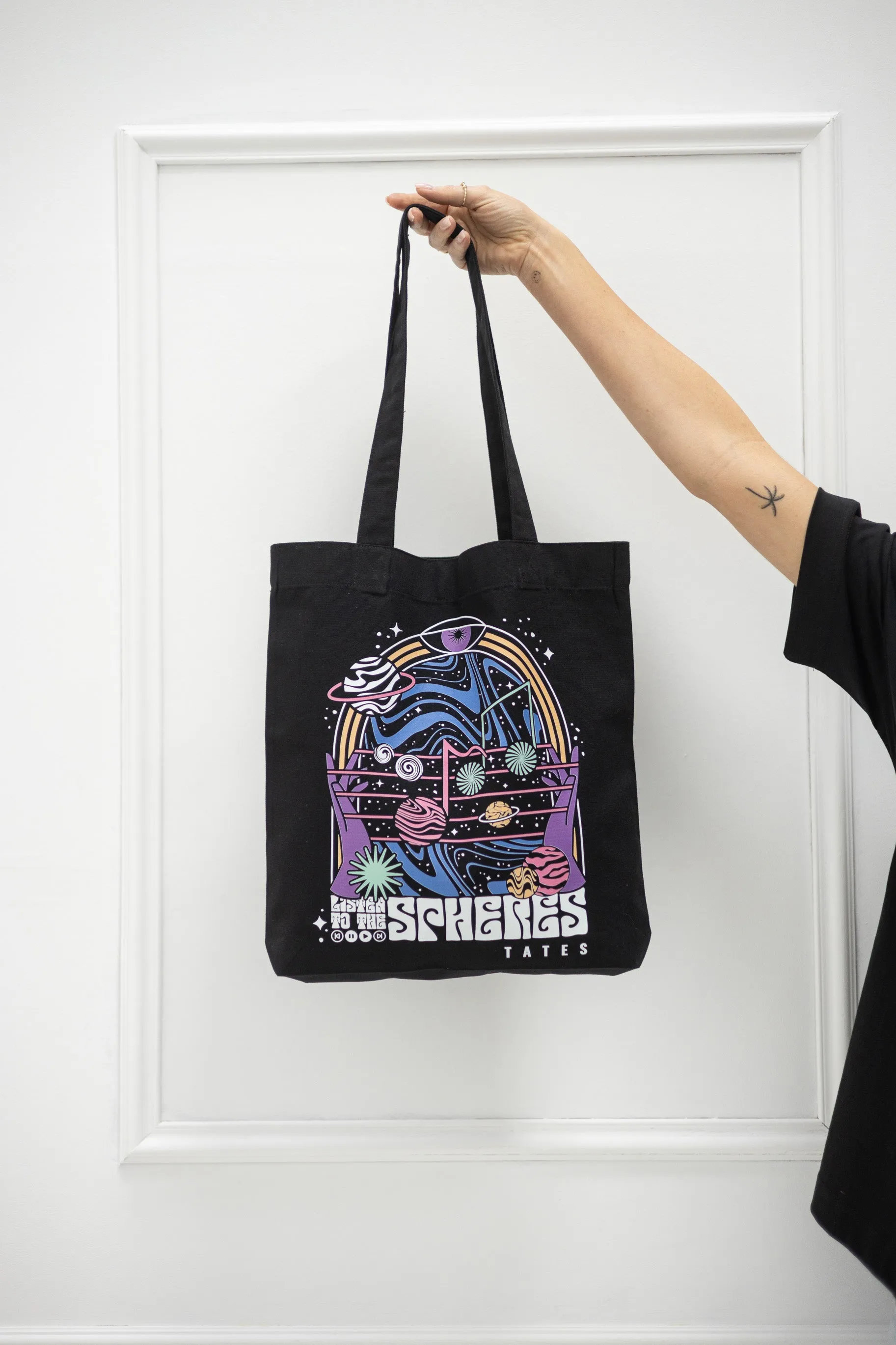 Tote bag mit "Spheres" Motiv
