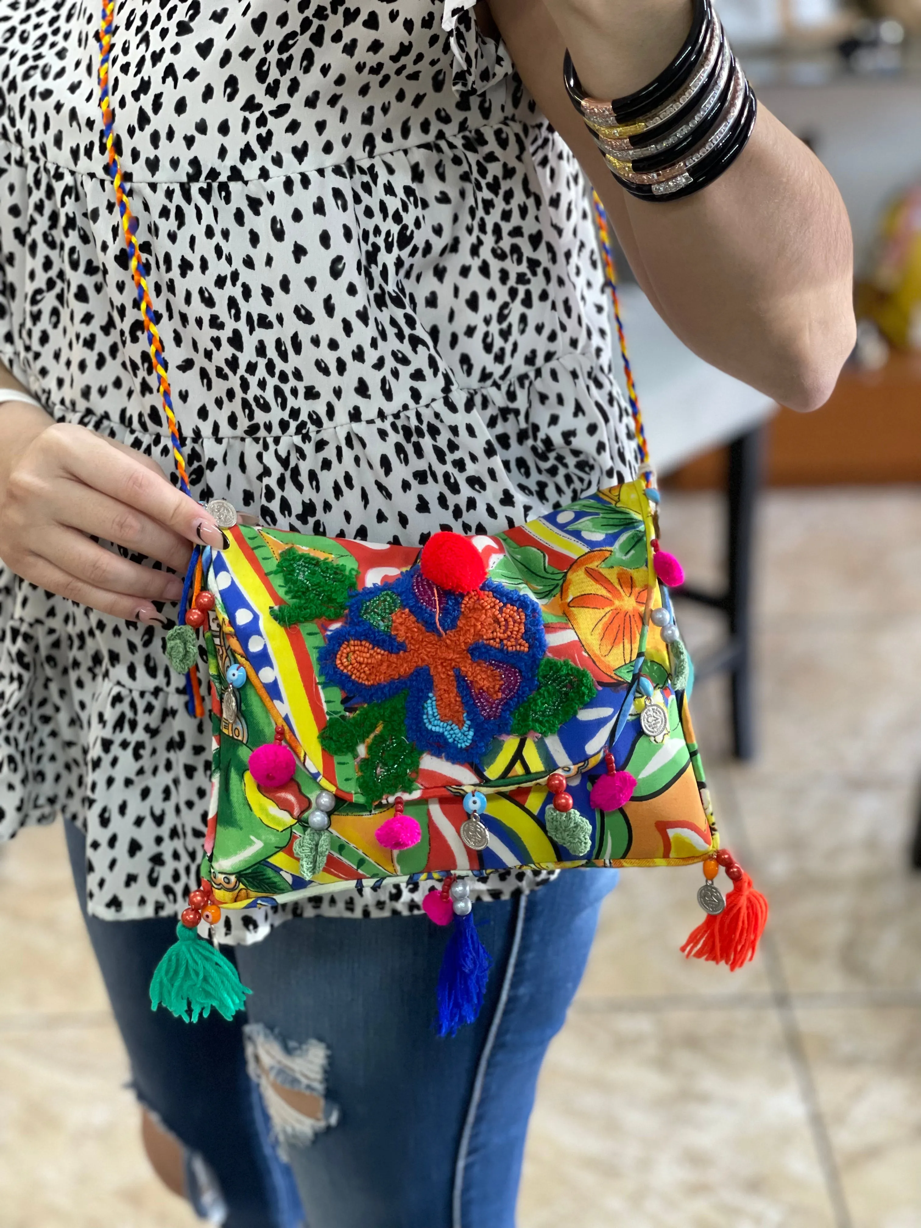 Tropical Crossbody Mini Bag