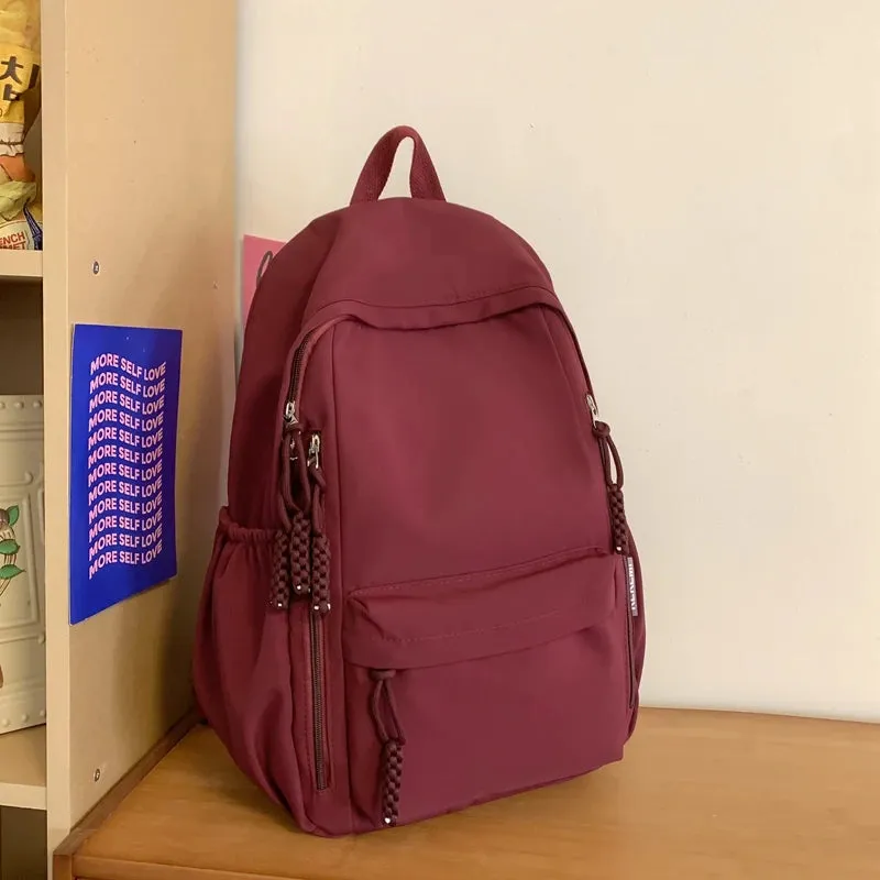 UAKISS  - Multi-function Fashion Popular Travel All-match Backpack Korean Large Capacity Simple Outdoor Pack Portable Zipper Design Bag