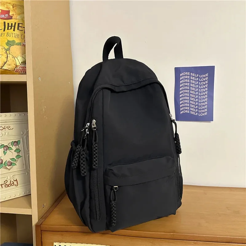 UAKISS  - Multi-function Fashion Popular Travel All-match Backpack Korean Large Capacity Simple Outdoor Pack Portable Zipper Design Bag