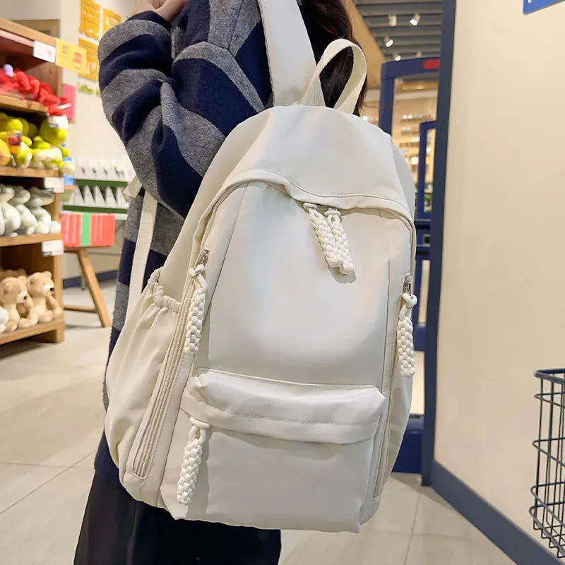 UAKISS  - Multi-function Fashion Popular Travel All-match Backpack Korean Large Capacity Simple Outdoor Pack Portable Zipper Design Bag