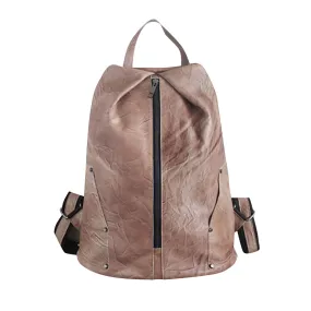 YAAGLE Girls' Retro Handmade Real Leather Travel Backpack YGPD2116